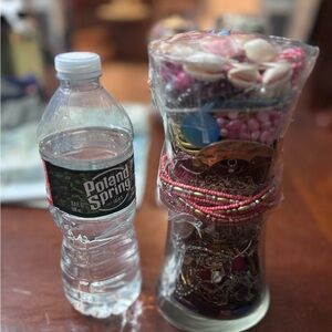 Colorful Large Mystery Jewelry Vase preloved wearable costume, whimsical